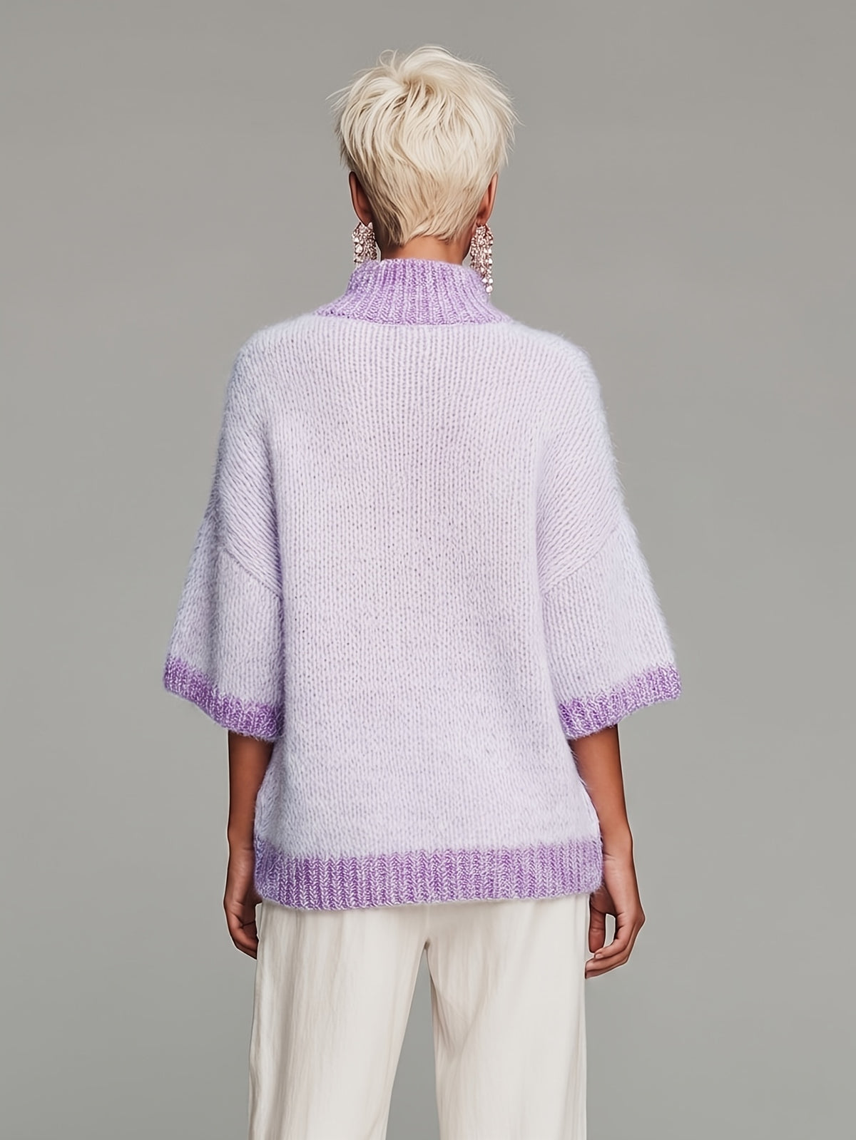Nancy™ | Cozy Oversized Half Zip Knit Sweater