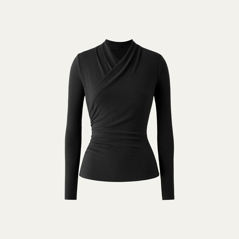 NICA™ - Simple Surplice Long Sleeve Top Medium Length