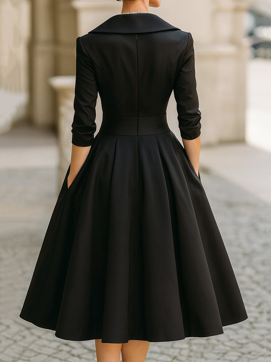 Georgia™ | Elegant Satin Dress