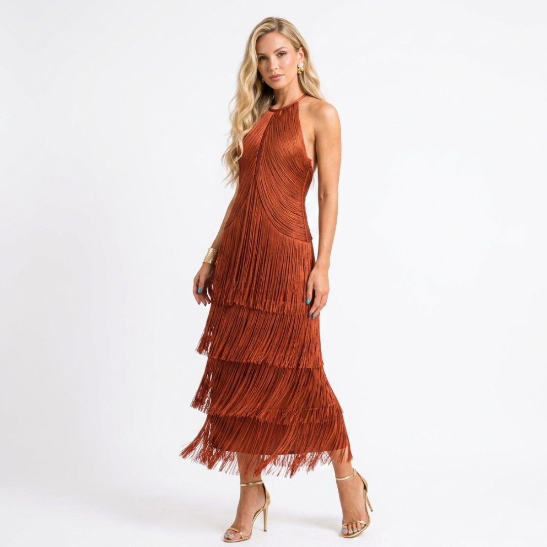 Lydia™ | Long Sleeve Midi Dress