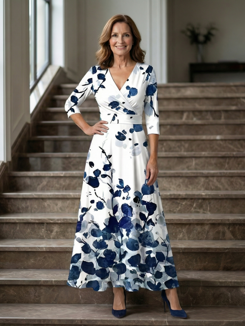 Cecilia™ | Floral Wrap Maxi Dress