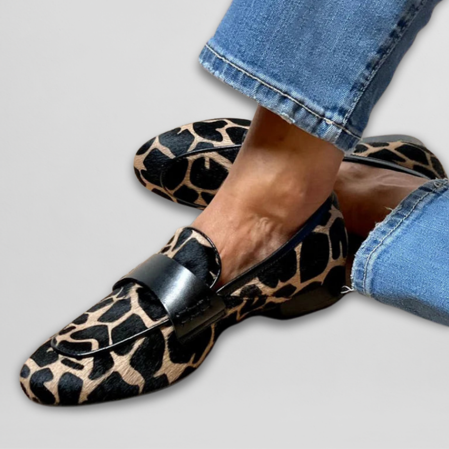 Leopard Print Animal-Print Loafer