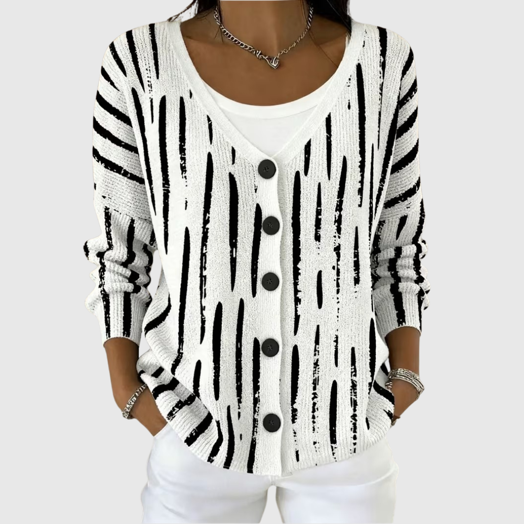 Leonora | Button-Up Knit Jacket