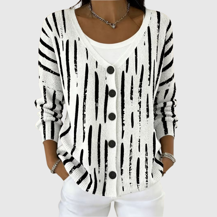Leonora | Button-Up Knit Jacket
