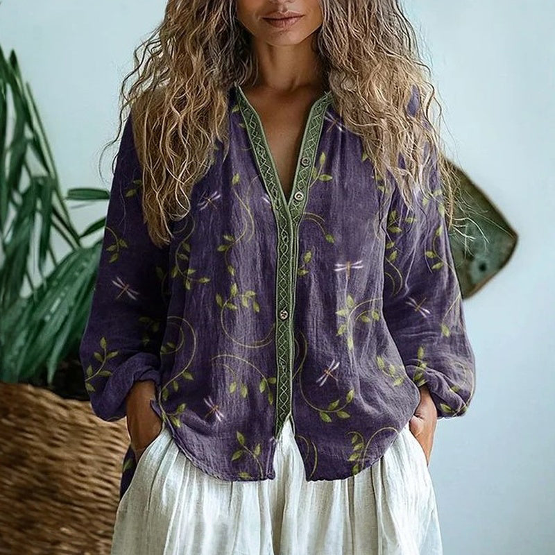 Florence | Vintage Floral Blouse