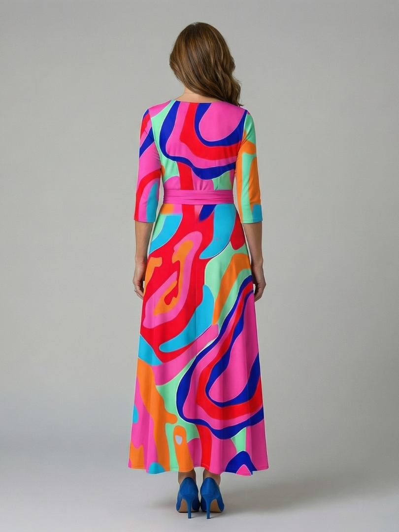 Cecilia™ | Floral Wrap Maxi Dress