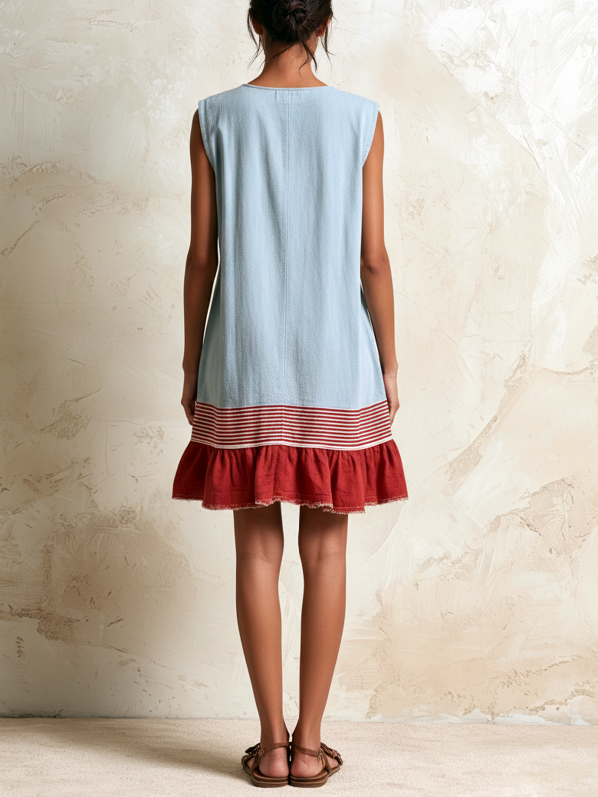 Amanda | Ruffle Hem Tunic Dress