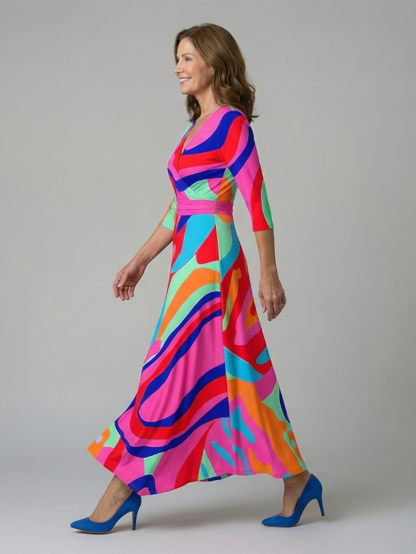 Cecilia™ | Floral Wrap Maxi Dress