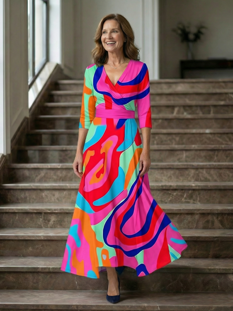 Cecilia™ | Floral Wrap Maxi Dress