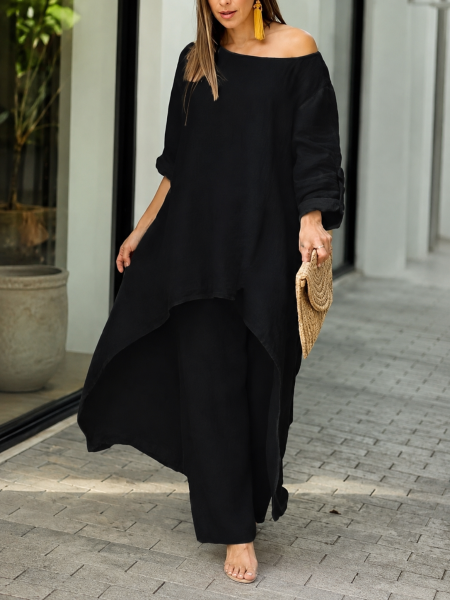 Shirley™ | Flowy Asymmetrical Two Piece Set
