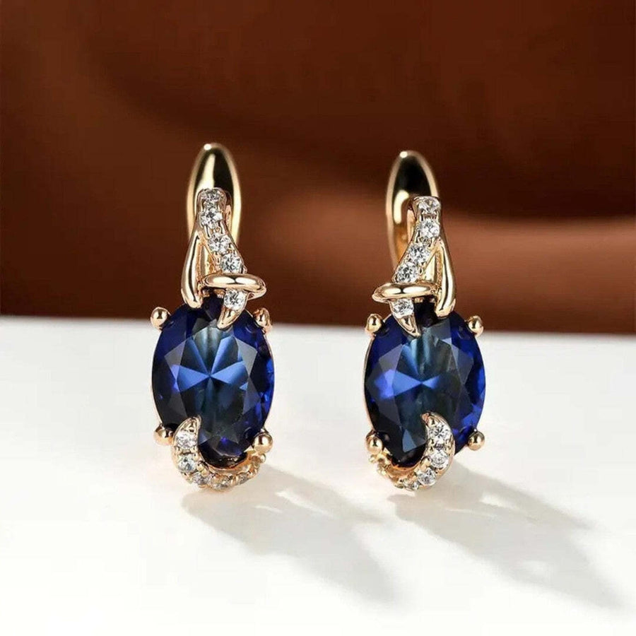 Regal Midnight Drop Earrings
