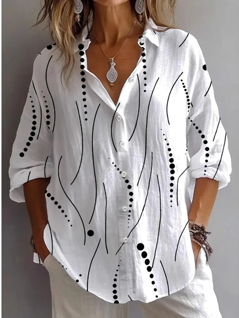 Kristen | Artistic Everyday Comfort Button Blouse