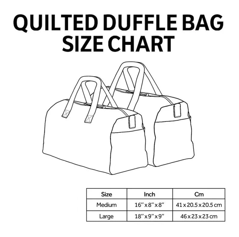 Camping Vibe Quilted Duffle Bag