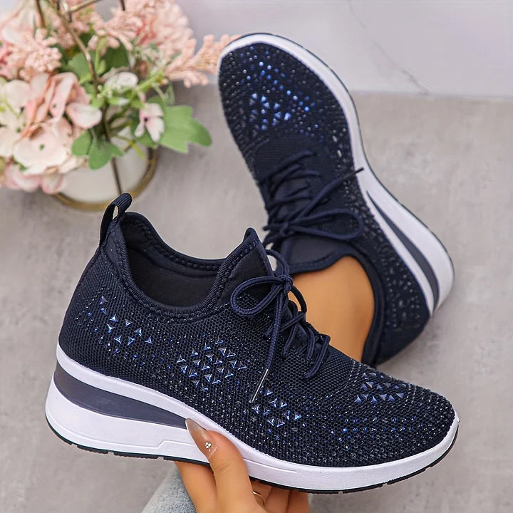 Bonnie | Orthopedic Rhinestone Comfort Sneakers