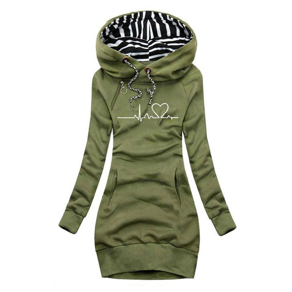 Olivia | Printed sweater dress Heartbeat