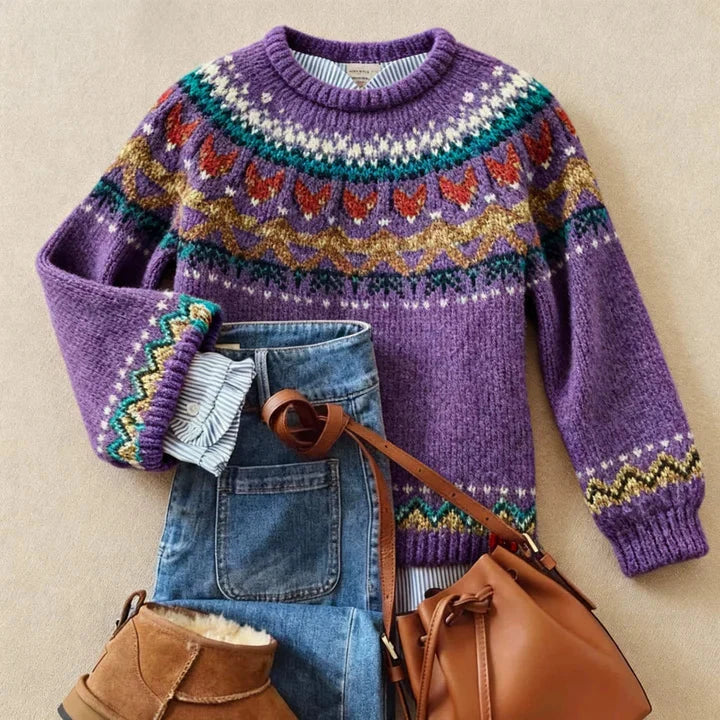 Marlena | Olive Fair Isle Jumper