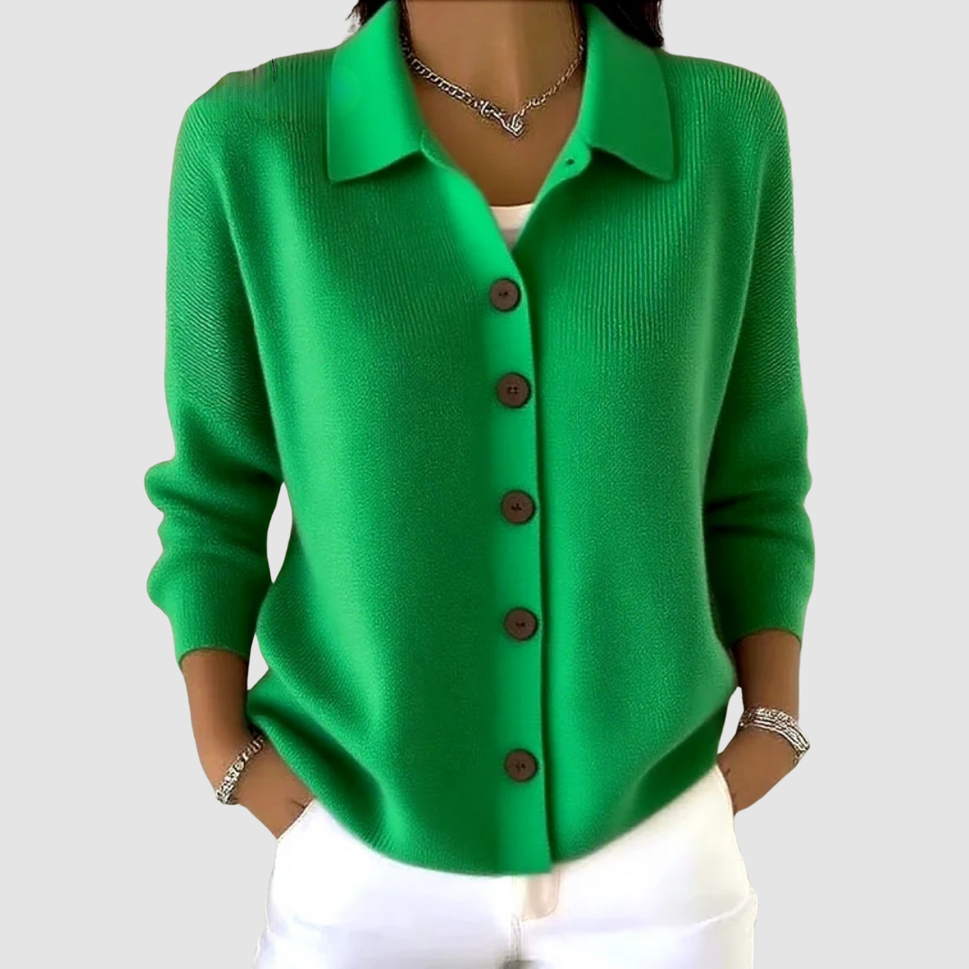 Faith | Button-Up Collared Cardigan