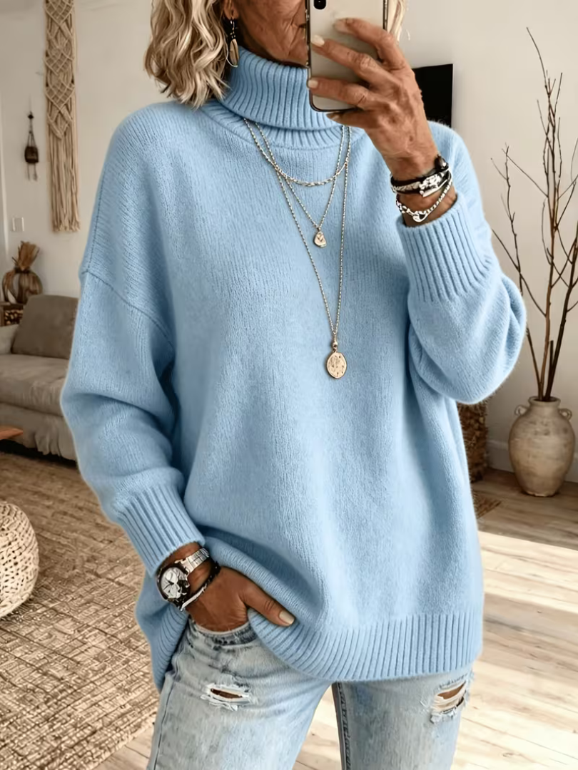 Stacey™ | Cozy Oversized Turtleneck Knit Sweater