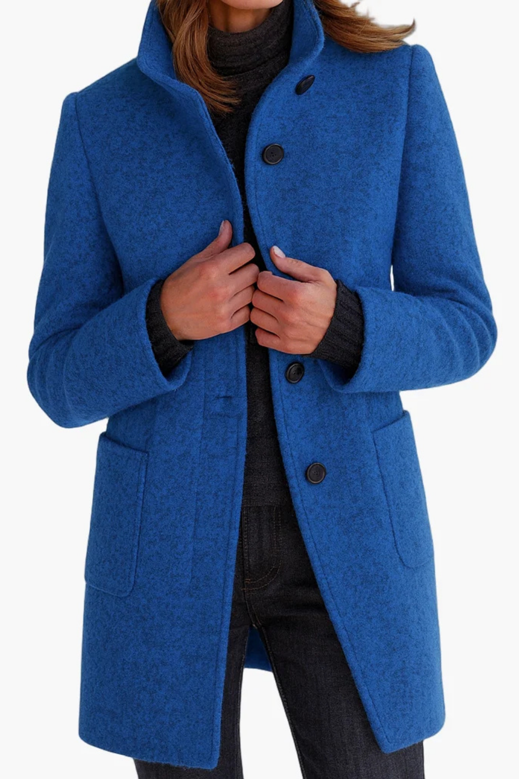 Rachael™ | Classic Button Front Longline Winter Coat