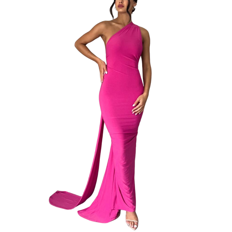EVIERA™ – Elegant Ruched Backless Maxi Dress