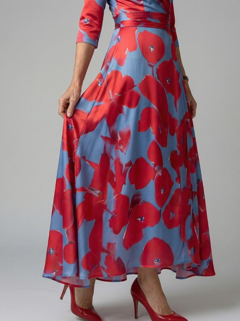 Cecilia™ | Floral Wrap Maxi Dress