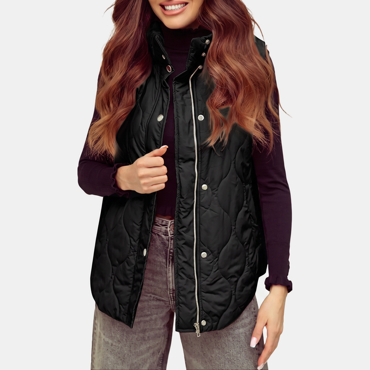 Women's Quilted Puffer Sleeveless Coat
