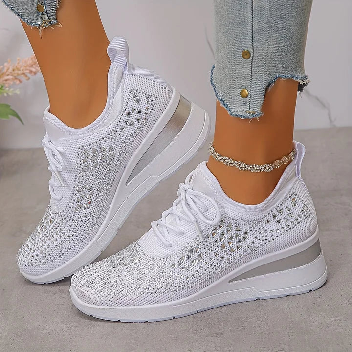 Bonnie | Orthopedic Rhinestone Comfort Sneakers