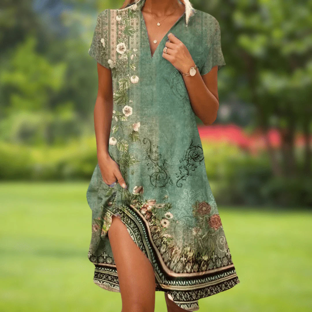 Nova™ | Elegant Printed Dress