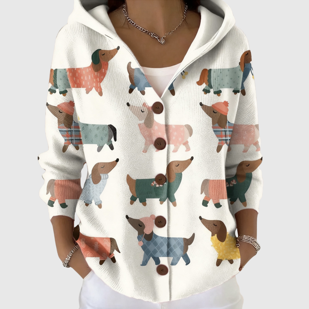 Neve | Knit Jacket with Hood