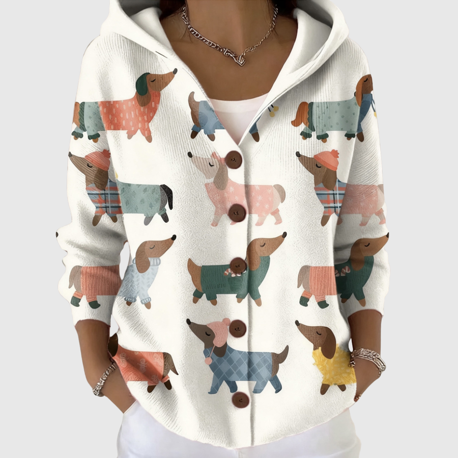 Neve | Knit Jacket with Hood