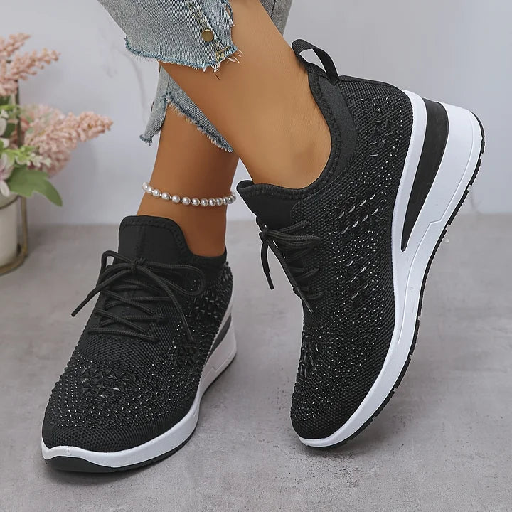 Bonnie | Orthopedic Rhinestone Comfort Sneakers