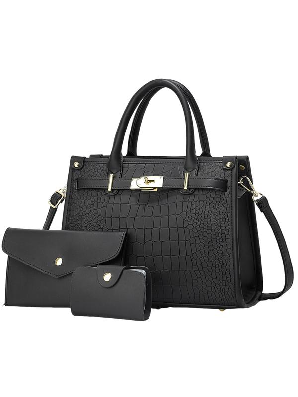 Bella Borsa - Crocodile Embossed Crossbody Bag