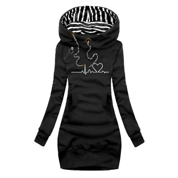 Olivia | Printed sweater dress Heartbeat