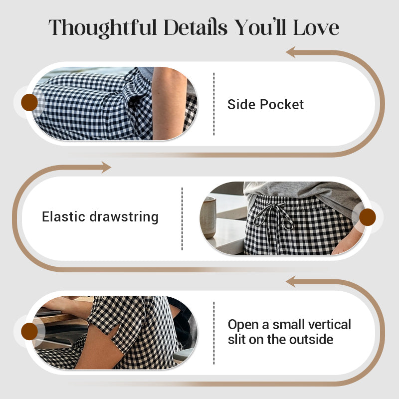 Jessy™ | Relaxed Summer Plaid Capri Pants