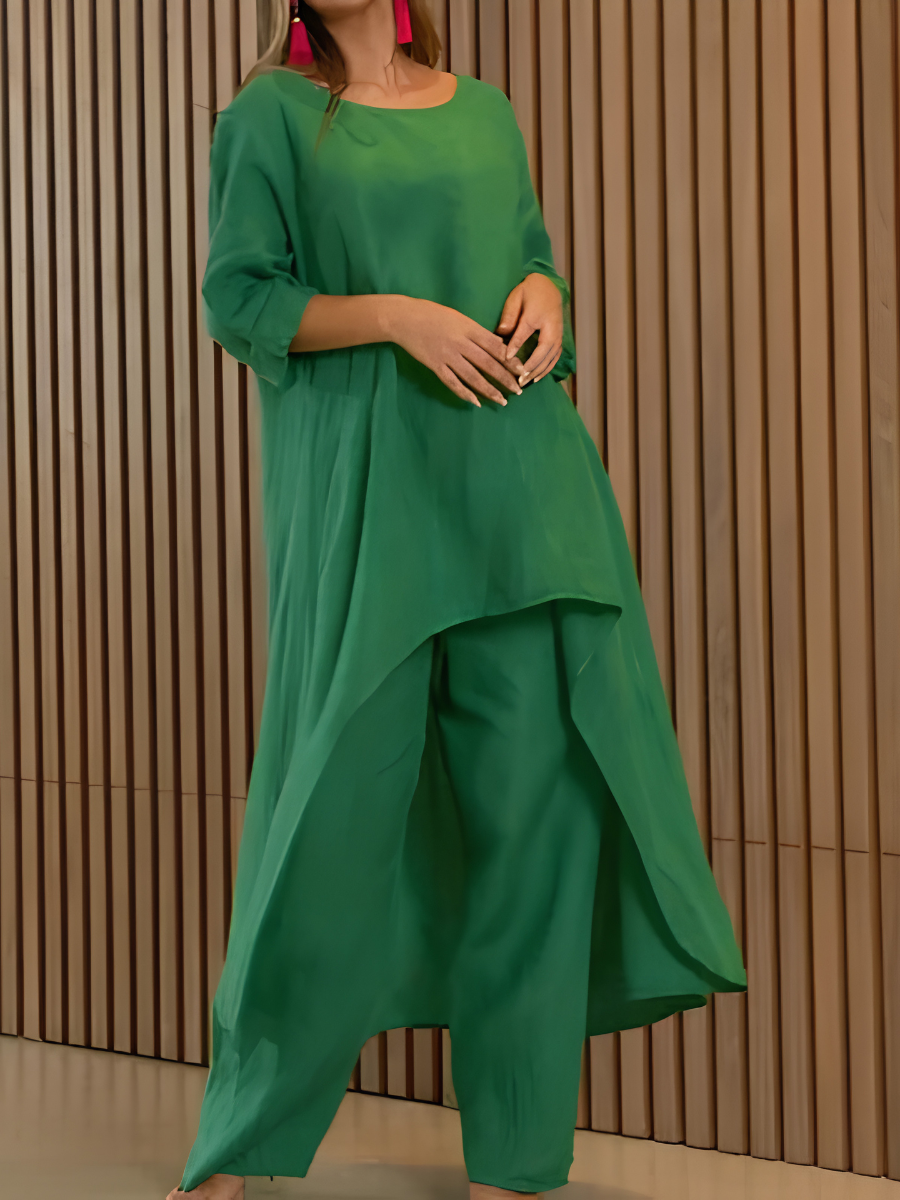 Shirley™ | Flowy Asymmetrical Two Piece Set