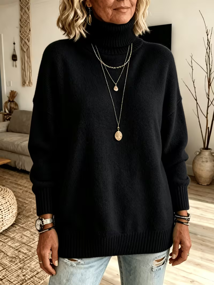 Stacey™ | Cozy Oversized Turtleneck Knit Sweater