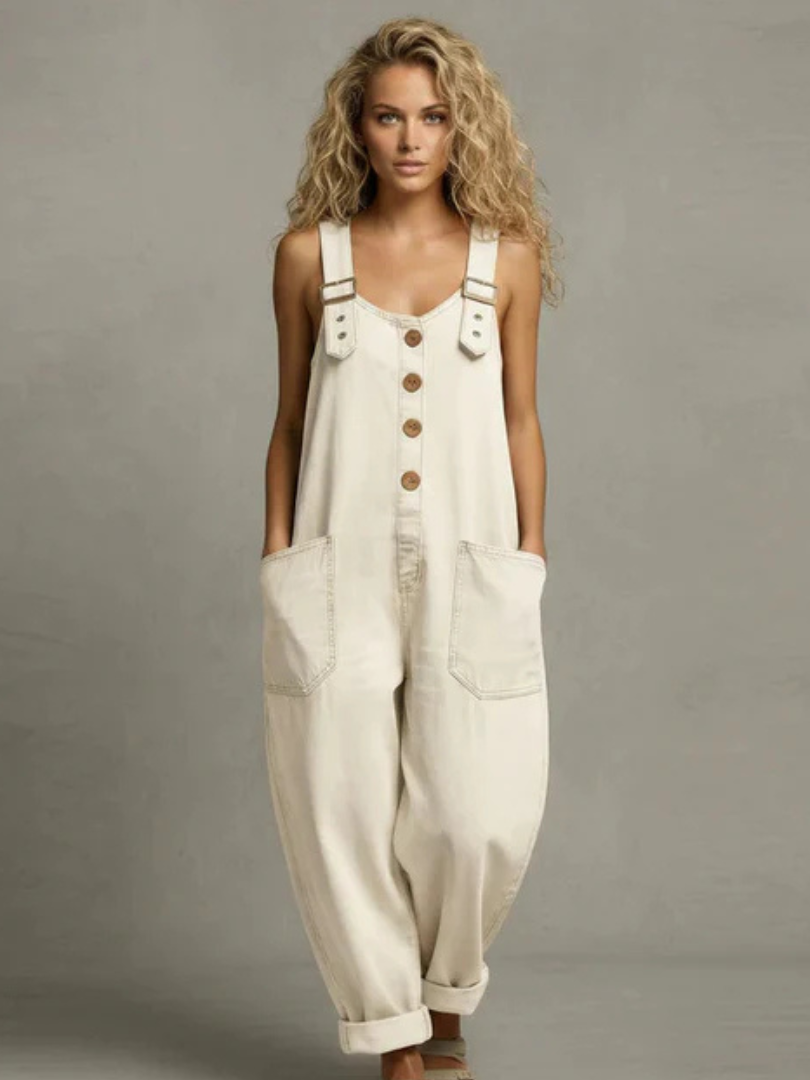 Alexis™ | Denim Sleeveless Jumpsuit