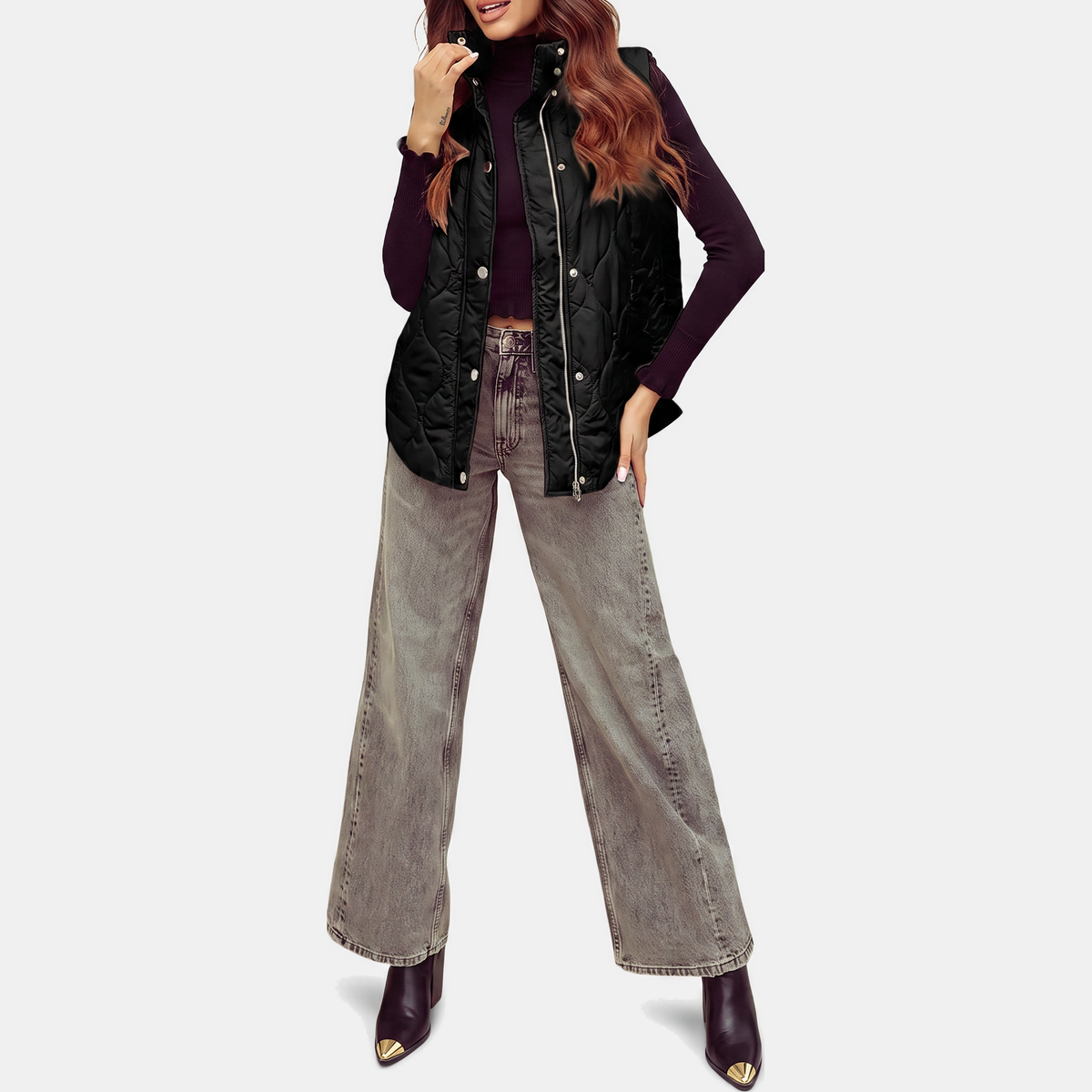 Women's Quilted Puffer Sleeveless Coat