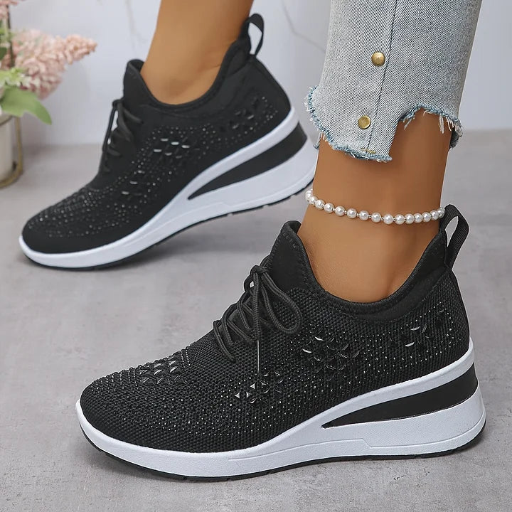 Bonnie | Orthopedic Rhinestone Comfort Sneakers