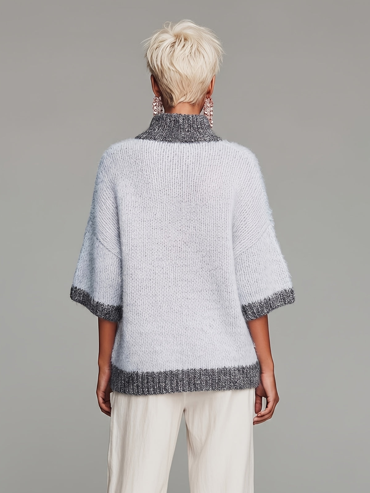 Nancy™ | Cozy Oversized Half Zip Knit Sweater
