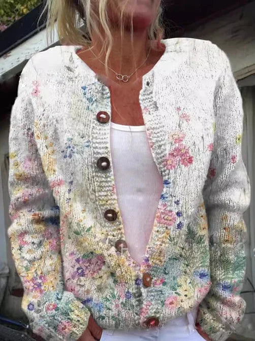 Emilia™ | Stylish Floral Cardigan