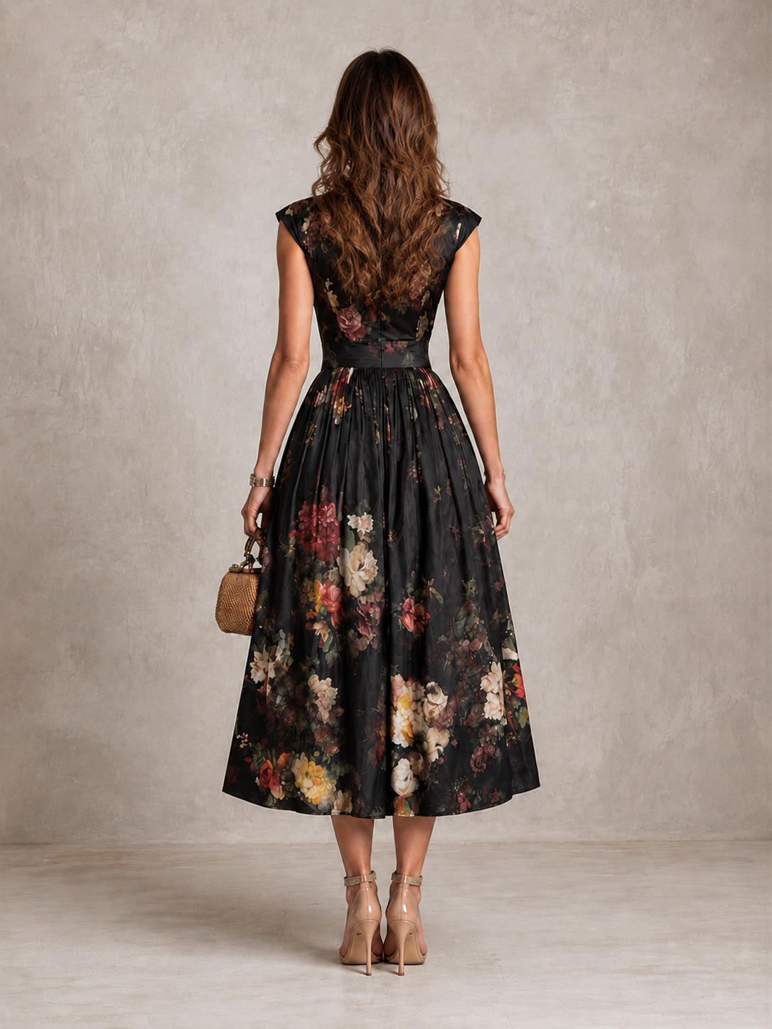 Halima - Keyhole Slim-Fit Maxi Dress