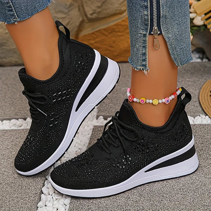 Bonnie | Orthopedic Rhinestone Comfort Sneakers