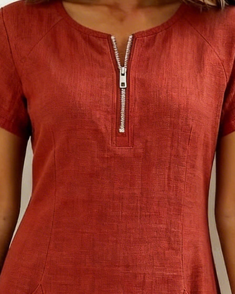 Layna™ | Dress with Zip Fastening