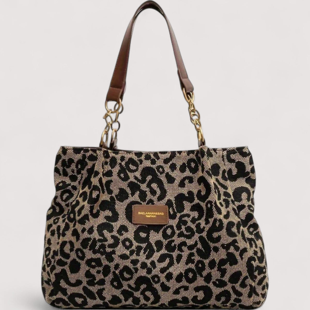 Greyhound – Leopard Canvas Shopping Bag