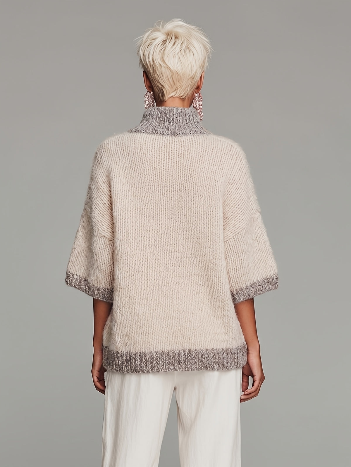 Nancy™ | Cozy Oversized Half Zip Knit Sweater