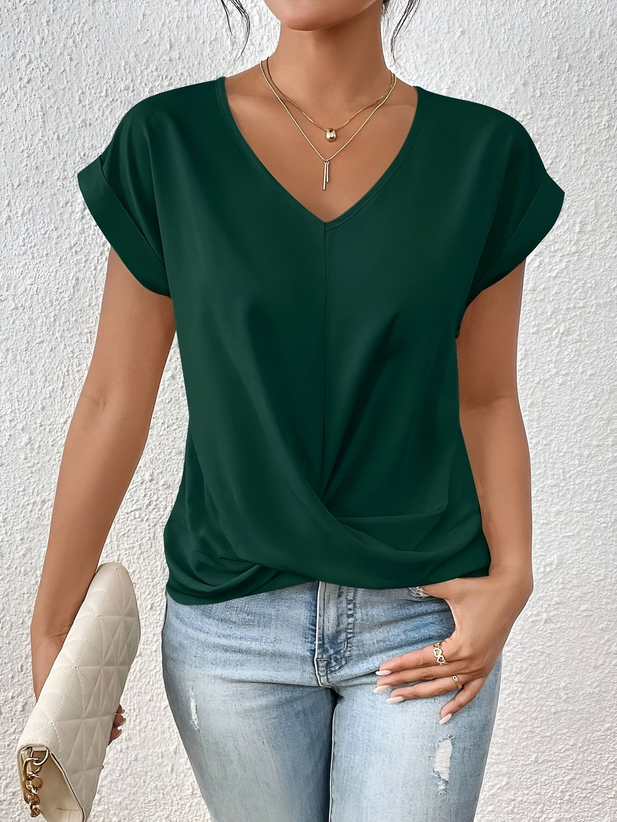 Colorful V-Neck Tee