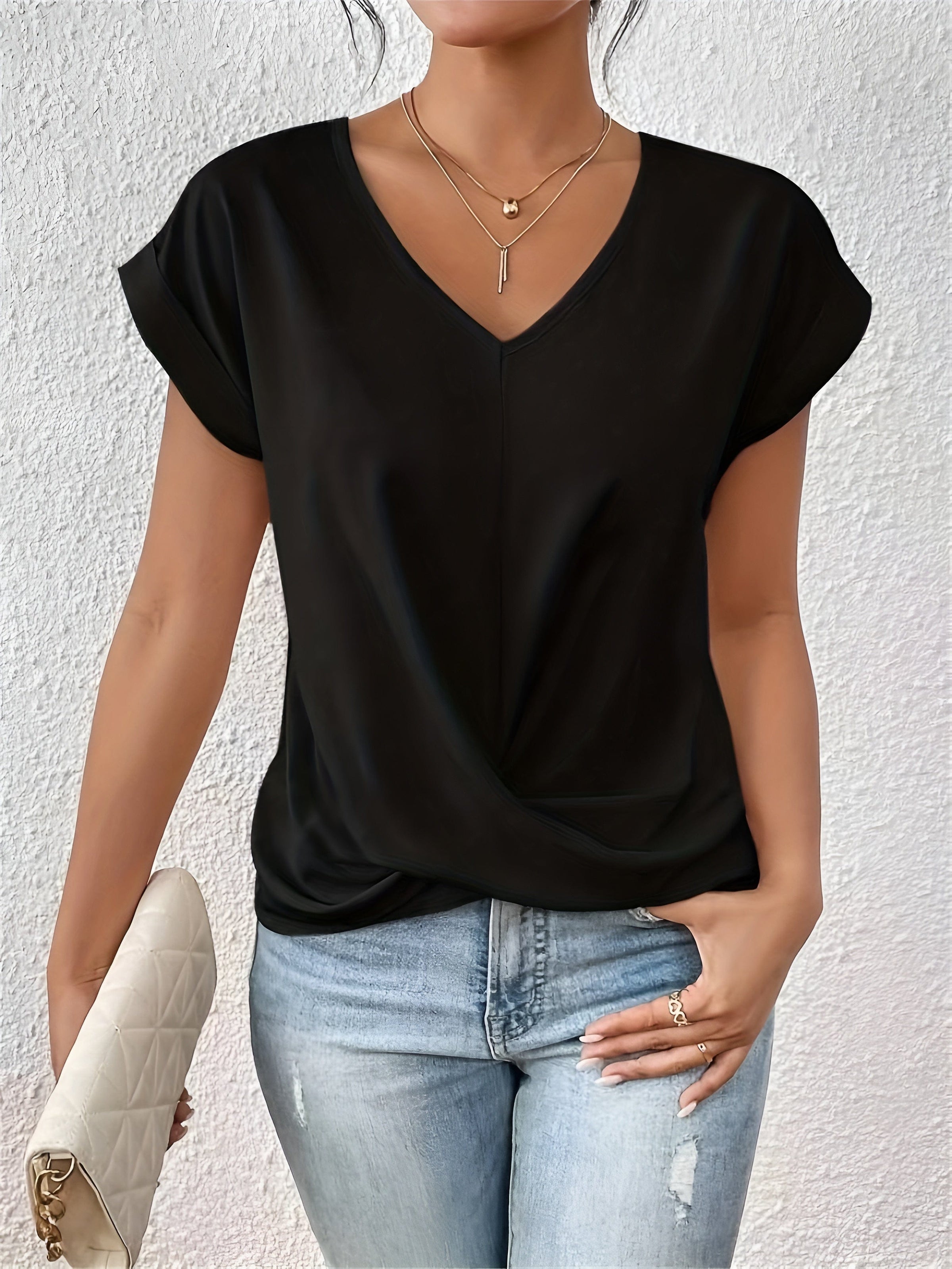 Colorful V-Neck Tee