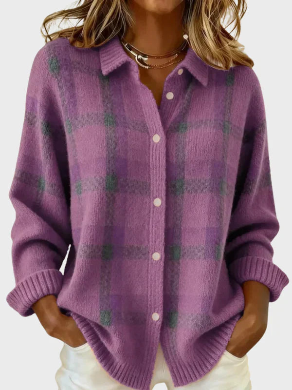 Layla | Retro Plaid Sweater