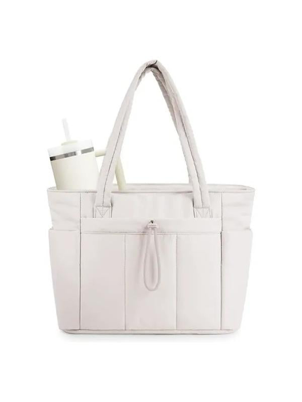 VEJA™ - Women’s Insulated Puffer Tote Bag Laptop & Cup Holder Casual Work Bag